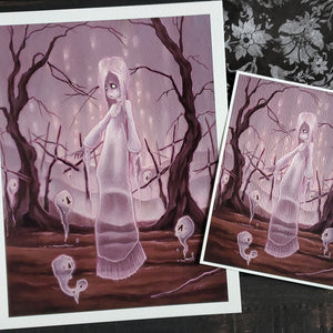 Spirits lowbrow ghost art print