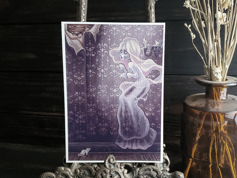 Wailing Halls lowbrow gothic ghost print
